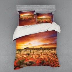 Desert Sunset Bed Sheets Spread Comforter Duvet Cover Bedding Sets