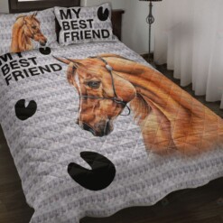 Horse Knitting Best Friend Quilt Bedding Set