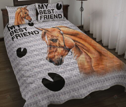 Horse Knitting Best Friend Quilt Bedding Set