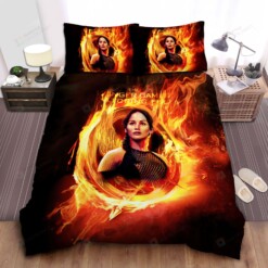 Catching Fire Bed Sheets Spread Comforter Duvet Cover Bedding Sets