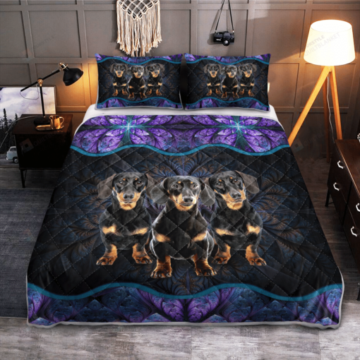 Dachshunds Quilt Bedding Set