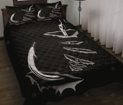 Fishing Hook Quilt Bedding Set