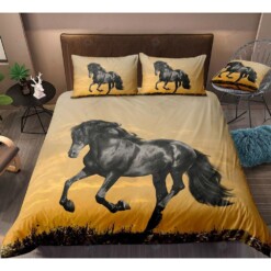 Black Horse Bedding Set Bed Sheets Spread Comforter Duvet Cover Bedding Sets