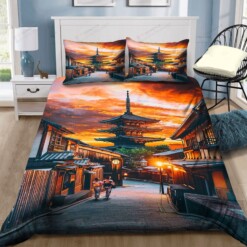 Kyoto Japan Street Bedding Set Bed Sheets Spread Comforter Duvet Cover Bedding Sets