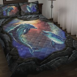 Dolphin Art Quilt Bedding Set