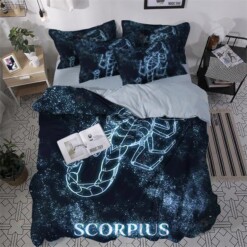 Scorpius Cotton Bed Sheets Spread Comforter Duvet Cover Bedding Sets