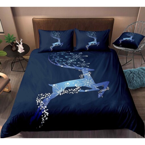 Beautiful Reindeer Bedding Set Cotton Bed Sheets Spread Comforter Duvet Cover Bedding Sets