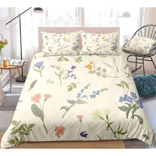 Flower Bed Sheets Spread Comforter Duvet Cover Bedding Sets