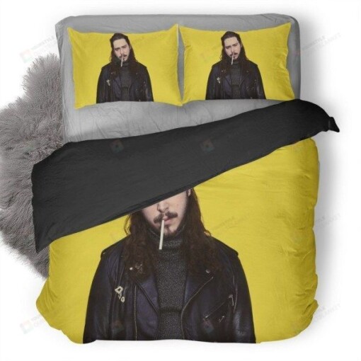 Post Malone Yellow Duvet Cover Bedding Set