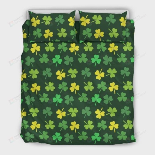 St Patrick'S Day Shamrock Bedding Set (Duvet Cover & Pillow Cases)