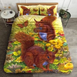 Squirrels Bed Sheets Duvet Cover Bedding Sets