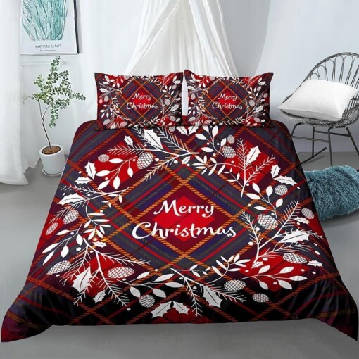 Merry Christmas Bedding Set Cotton Bed Sheets Spread Comforter Duvet Cover Bedding Sets