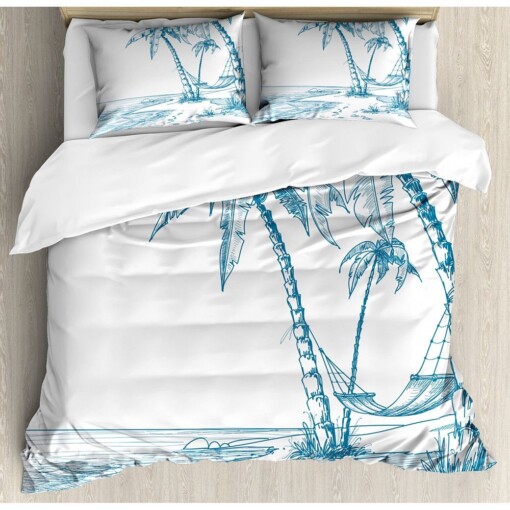 Beach Bedding Set Cotton Bed Sheets Spread Comforter Duvet Cover Bedding Sets