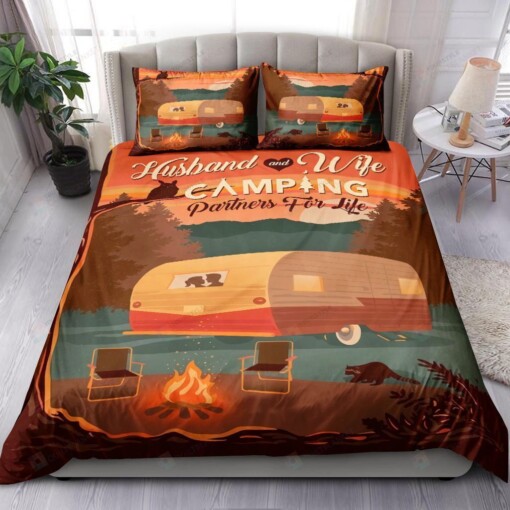 Camping Husband And Wife Bedding Set Bed Sheets Spread Comforter Duvet Cover Bedding Sets