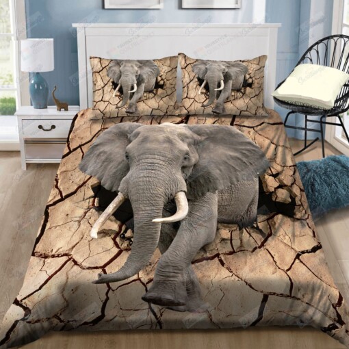 Elephant Breaks The Ground Bedding Set Bed Sheets Spread Comforter Duvet Cover Bedding Sets