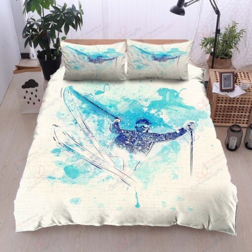 Snowboarding Cotton Bed Sheets Spread Comforter Duvet Cover Bedding Sets