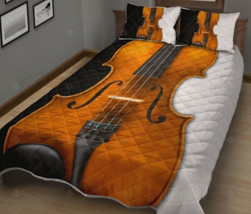 Violin Quilt Bedding Set