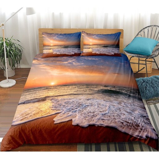 Beach Bedding Set Bed Sheets Spread Comforter Duvet Cover Bedding Sets