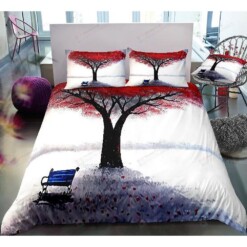 Tree Bedding Set Bed Sheets Spread Comforter Duvet Cover Bedding Sets