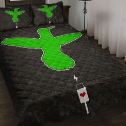 Hummingbird Charging Quilt Bedding Set