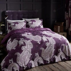 Paisley Cotton Bed Sheets Spread Comforter Duvet Cover Bedding Sets