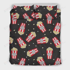 Popcorn Print Pattern Duvet Cover Bedding Set