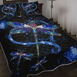 Dragonfly Heart Smoking Quilt Bedding Set