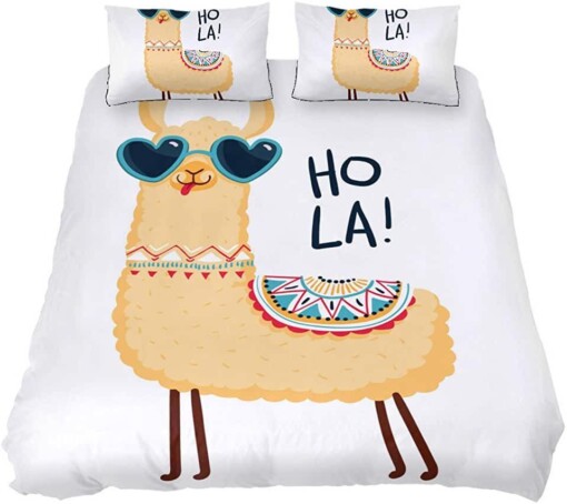 Alpaca Hola Bedding Set Bed Sheets Spread Comforter Duvet Cover Bedding Sets