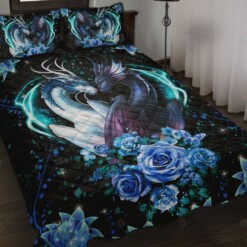 Dragon Flower Quilt Bedding Set