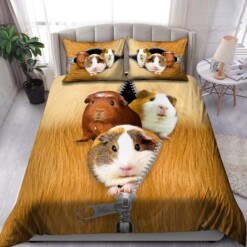 Guinea Pig Zipper Bedding Set Bed Sheets Spread Comforter Duvet Cover Bedding Sets