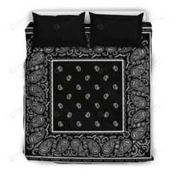 Black Bandana Bedding Sets