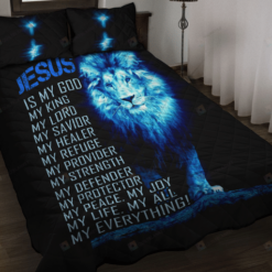 Lion Jesus Easter Bedding Set Cotton Bed Sheets Spread Comforter Duvet Cover Bedding Sets