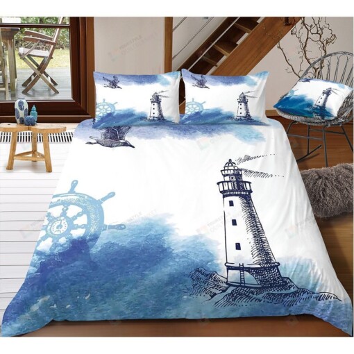 Lighthouse Bedding Set Bed Sheets Spread Comforter Duvet Cover Bedding Sets