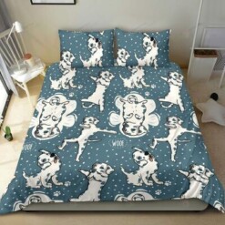 Dalmatian Cotton Bed Sheets Spread Comforter Duvet Cover Bedding Sets