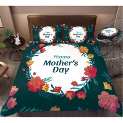 Happy Mother's Day Bedding Set Best Gift For Mom Bed Sheets Spread Comforter Duvet Cover Bedding Sets