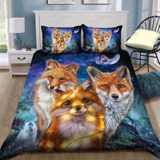 Fox Bedding Set Bed Sheets Spread Comforter Duvet Cover Bedding Sets