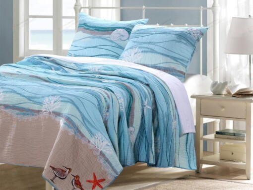 Beach Cotton Bed Sheets Spread Comforter Duvet Cover Bedding Sets