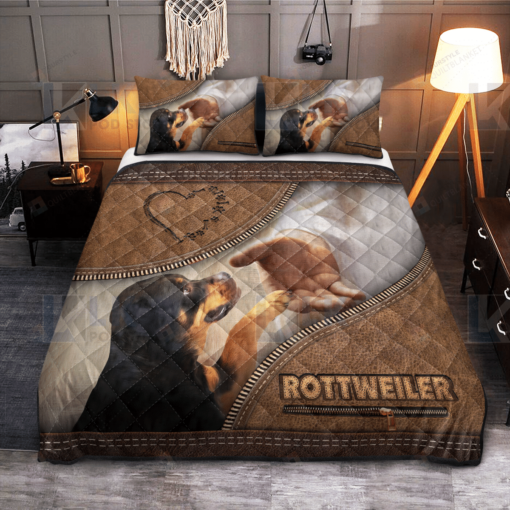 Rottweiler Quilt Bedding Set