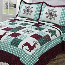 Christmas Cotton Bed Sheets Spread Comforter Duvet Cover Bedding Sets