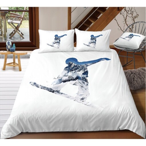 Snowboarding Bedding Set Bed Sheets Spread Comforter Duvet Cover Bedding Sets