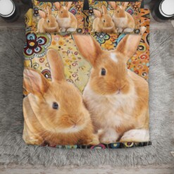 Rabbit Bed Sheet Duvet Cover Bedding Sets