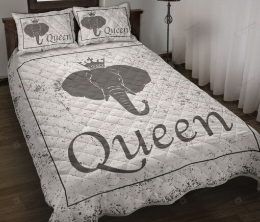 Elephant Queen Quilt Bedding Set