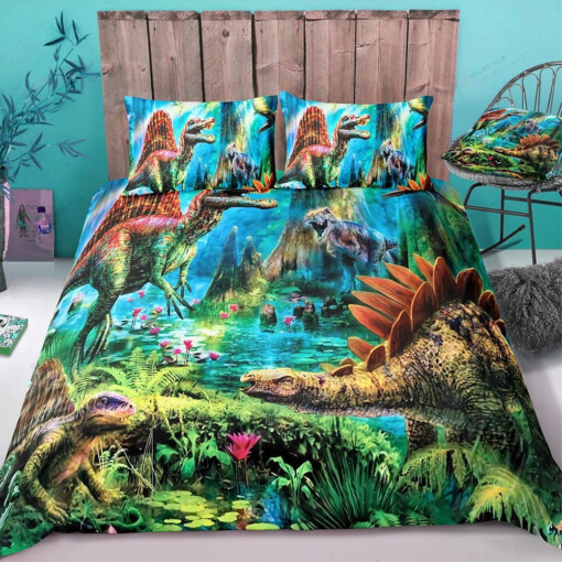 Dinosaur Bedding Set Cotton Bed Sheets Spread Comforter Duvet Cover Bedding Sets