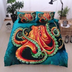 Octopus Cotton Duvet Cover Bedding Sets