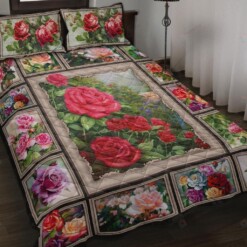 Rose Cotton Bed Sheets Spread Comforter Duvet Cover Bedding Sets