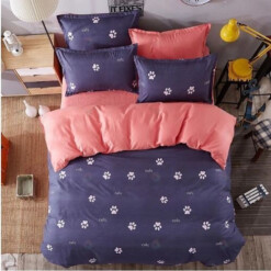 Cat Cotton Bed Sheets Spread Comforter Duvet Cover Bedding Sets