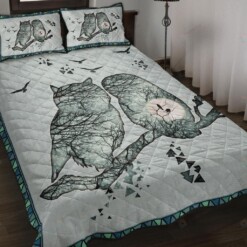 Owl Cotton Bed Sheets Spread Comforter Duvet Cover Bedding Sets