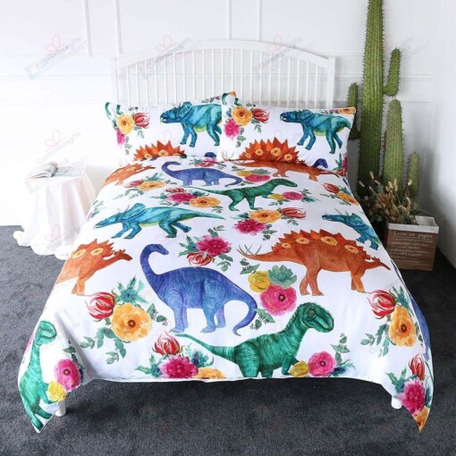 Dinosaur Bedding Set Bed Sheets Spread Comforter Duvet Cover Bedding Sets