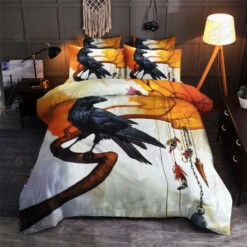 Raven Bedding Set Bed Sheets Spread Comforter Duvet Cover Bedding Sets