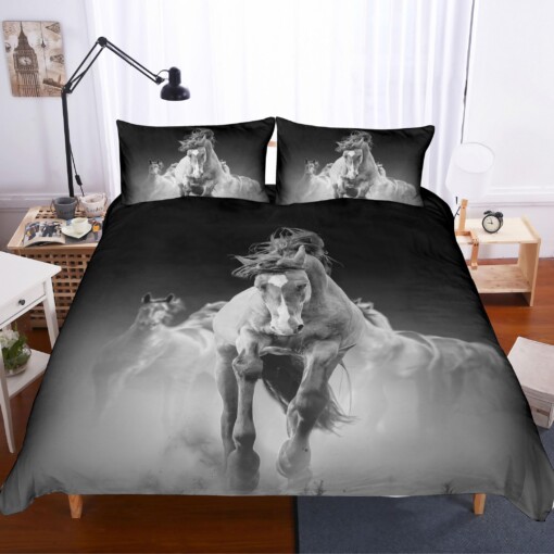 Horse Running Bedding Set Bed Sheet Spread Comforter Duvet Cover Bedding Sets